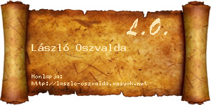 László Oszvalda névjegykártya